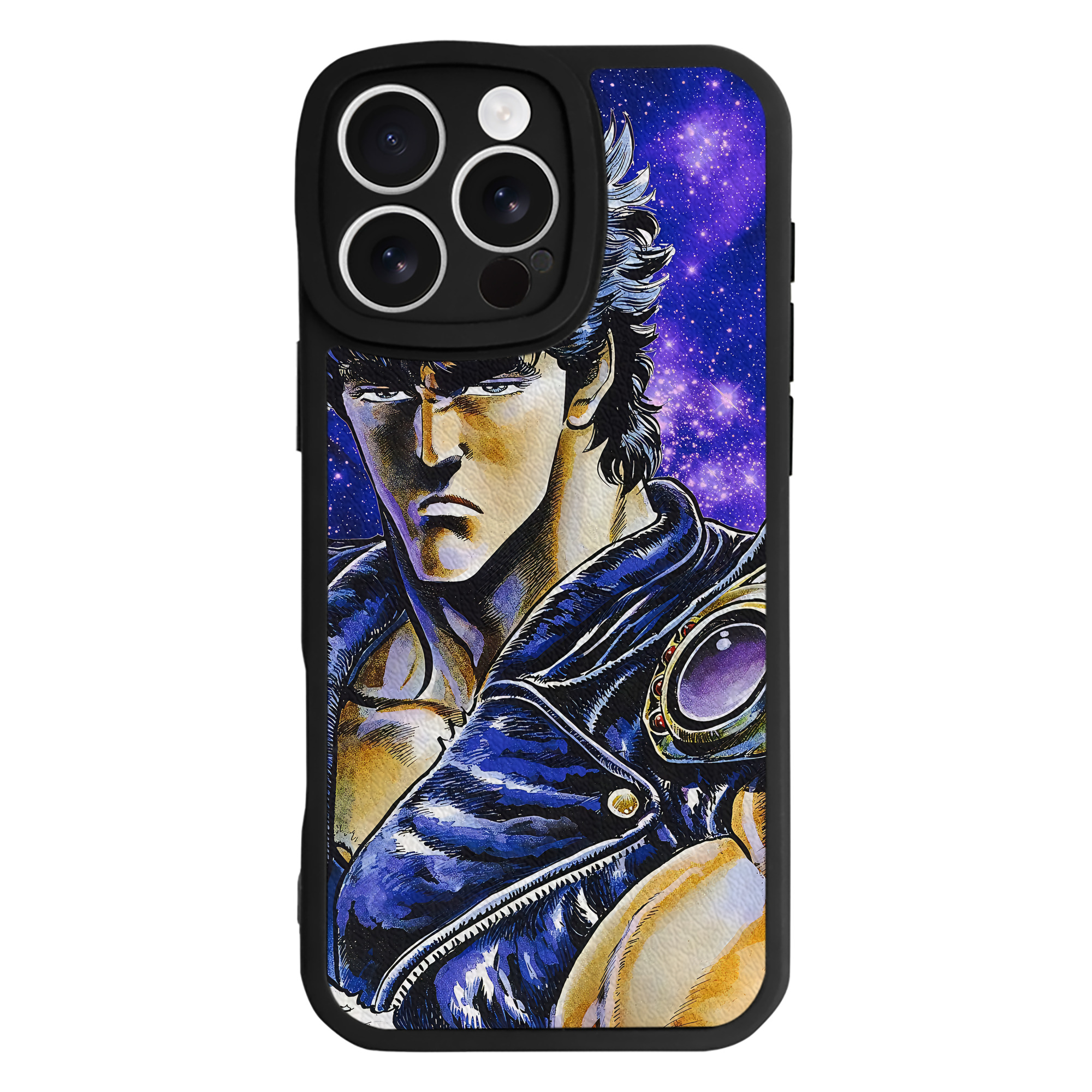 （画像用） 北斗の拳 Fist of the North Star 【iPhone 16シリーズ対応】シリコンスマホケース（レザー調） 材質：シリコン
